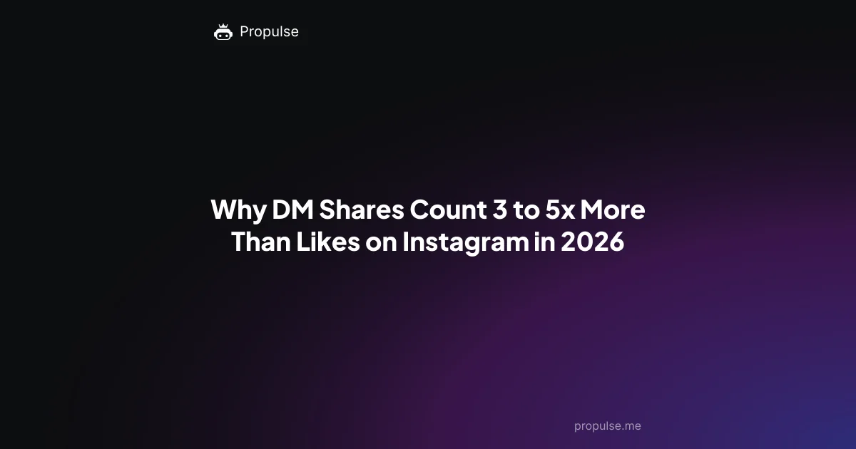 Why DM Shares Count 3 to 5x More Than Likes on Instagram in 2026