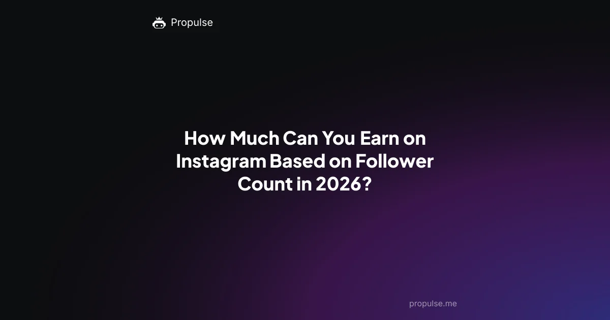 How Much Can You Earn on Instagram Based on Follower Count in 2026?