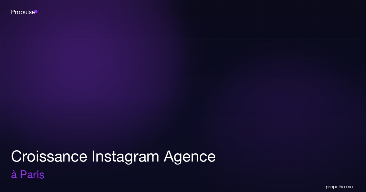 Croissance Instagram Agence à Paris