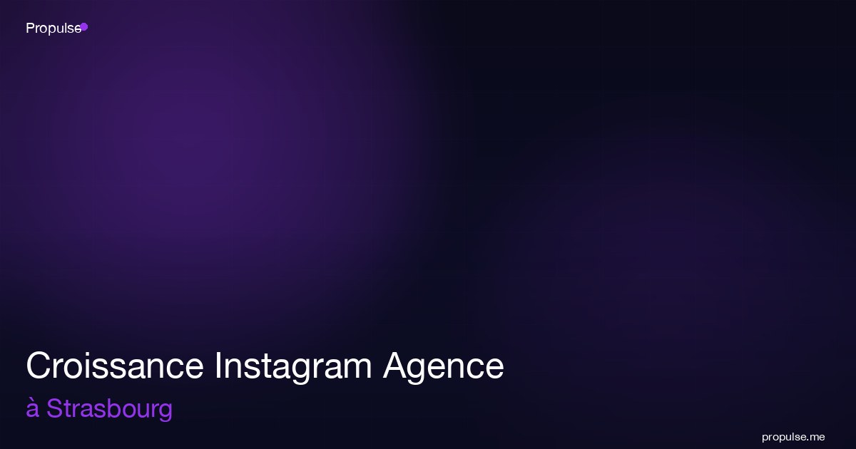 Croissance Instagram Agence à Strasbourg