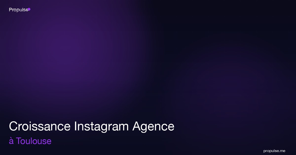 Croissance Instagram Agence à Toulouse