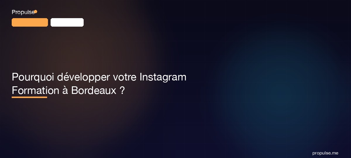 Pourquoi développer votre Instagram Formation à Bordeaux ?