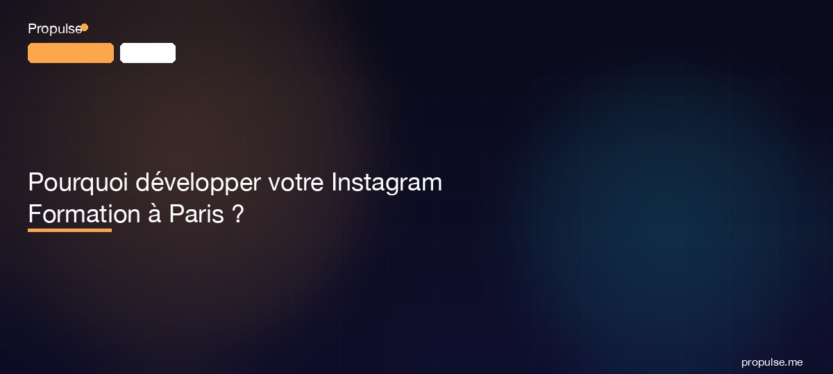 Pourquoi développer votre Instagram Formation à Paris ?