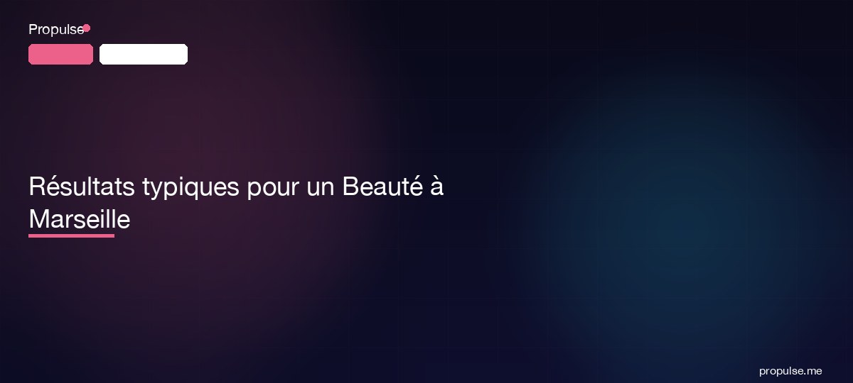 Résultats typiques pour un Beauté à Marseille