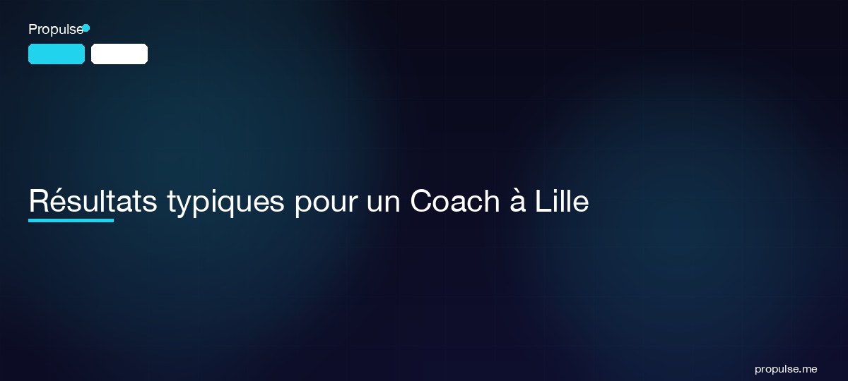 Résultats typiques pour un Coach à Lille
