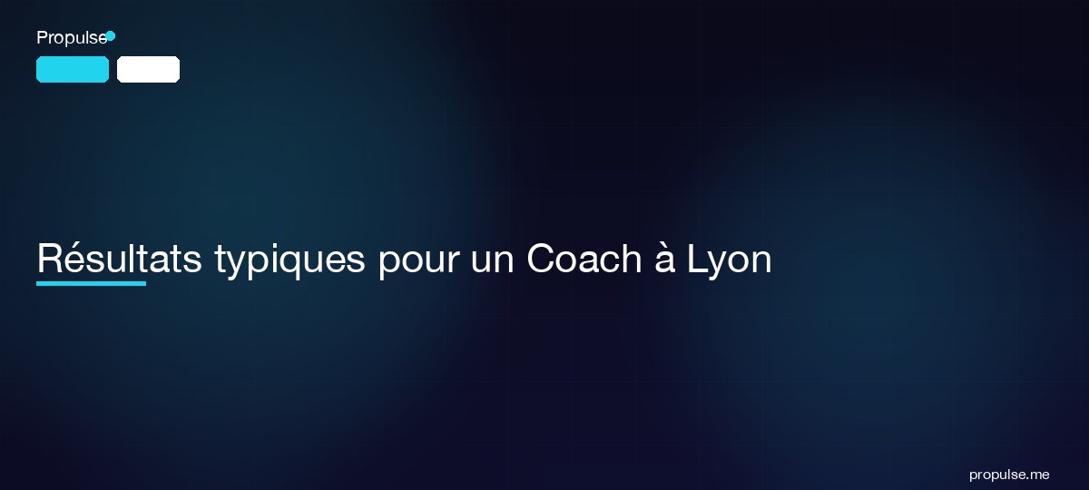 Résultats typiques pour un Coach à Lyon