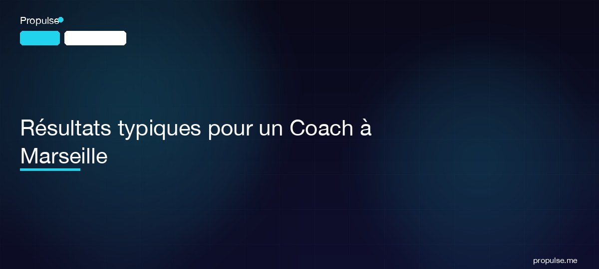 Résultats typiques pour un Coach à Marseille