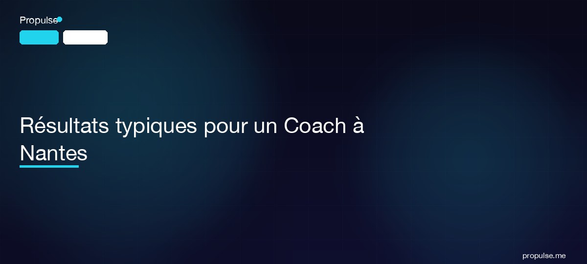 Résultats typiques pour un Coach à Nantes