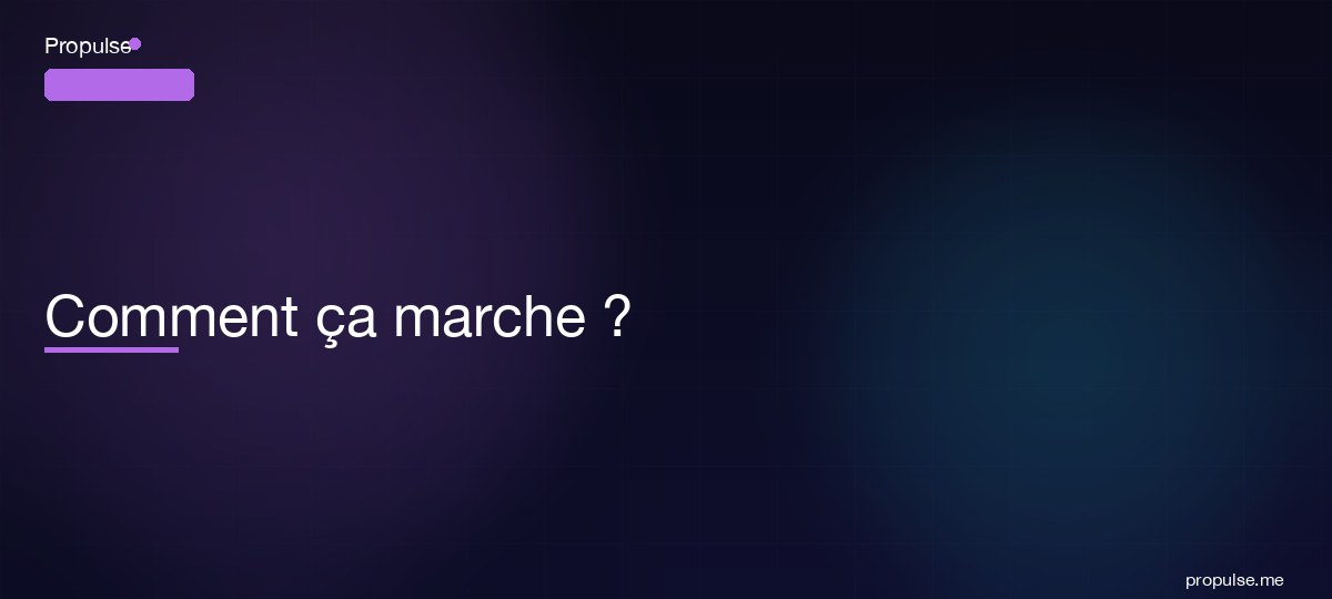 Comment ça marche ?